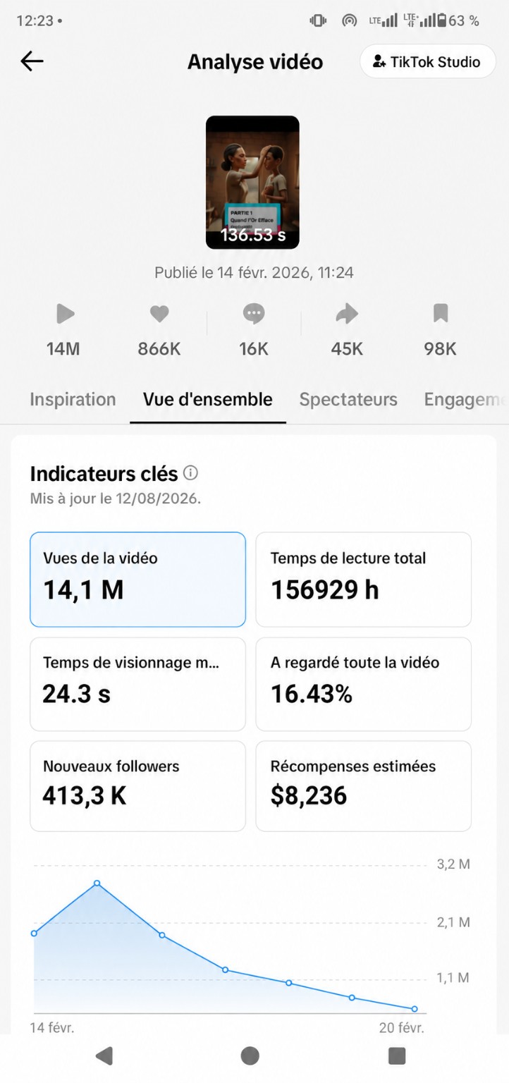 Analyse TikTok d'une vidéo ayant dépassé 14 millions de vues